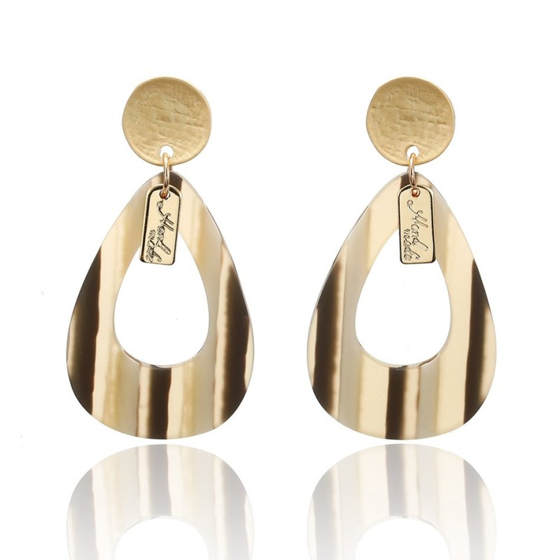 Drop-shaped acrylic earrings-Jewearrings