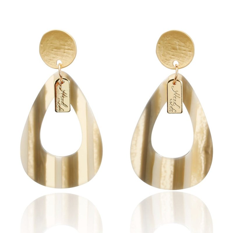 Drop-shaped acrylic earrings-Jewearrings