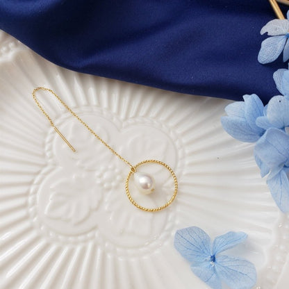 Drop-shaped pearl earrings-Jewearrings