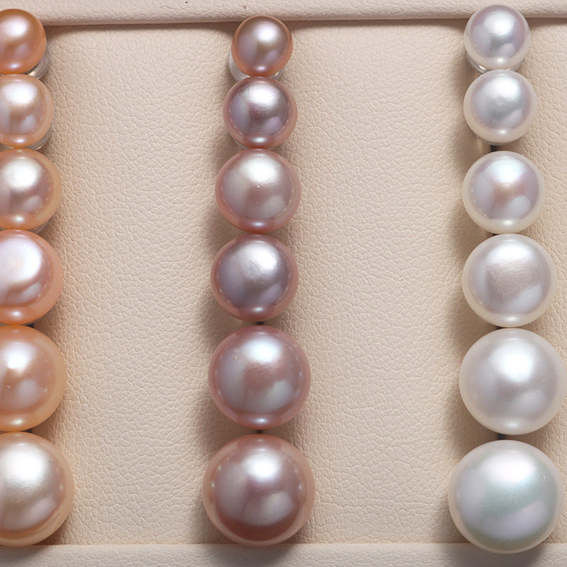 Natural Freshwater Bread Pearl Stud Earrings-Jewearrings