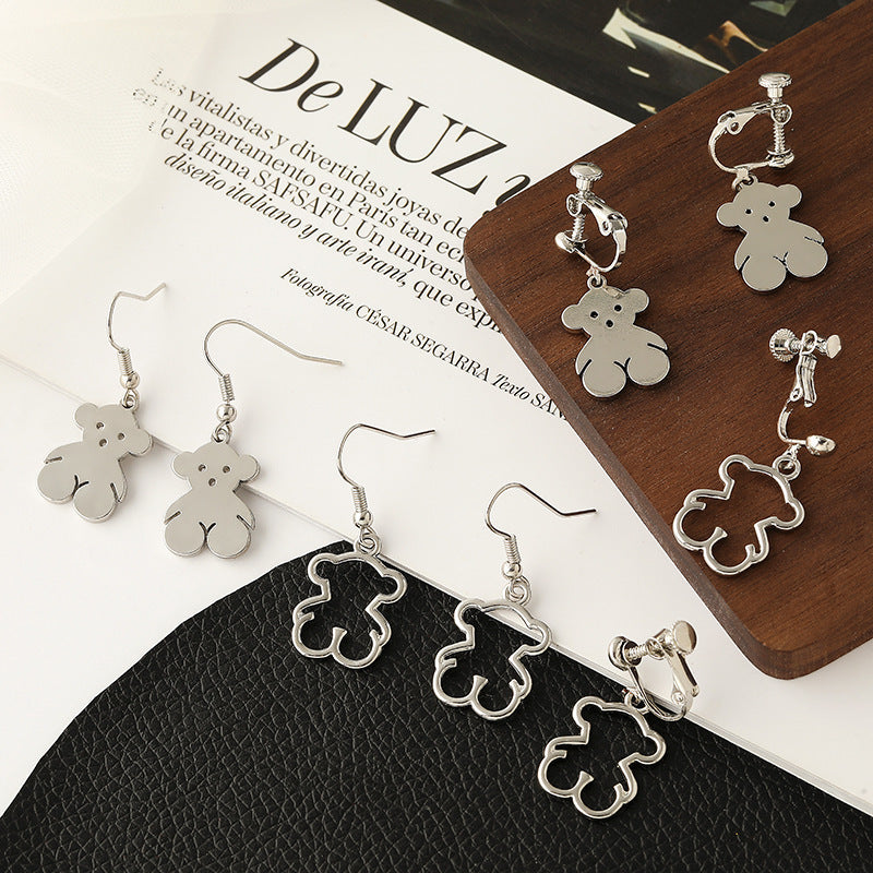 Temperament Earrings Tide Ear Hook Ear Clip Without Pierced Female-Jewearrings