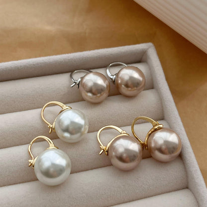 Women's Simple And Versatile Pearl Earrings-Jewearrings