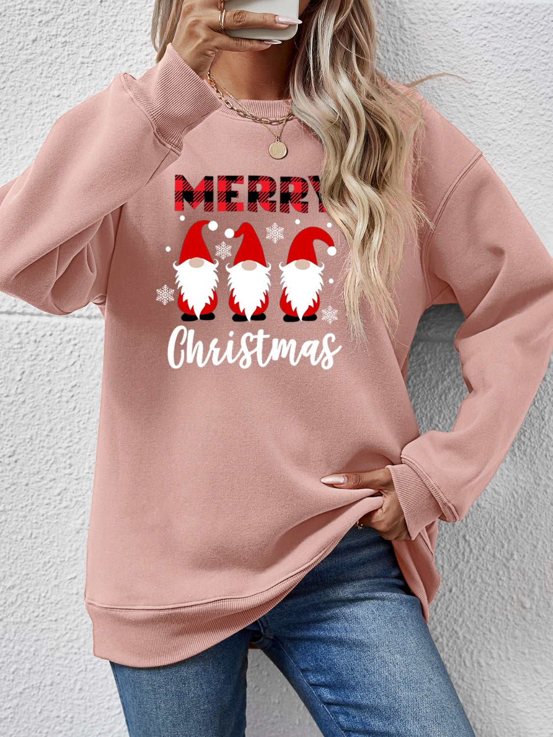 MERRY CHRISTMAS Long Sleeve Sweatshirt-Jewearrings