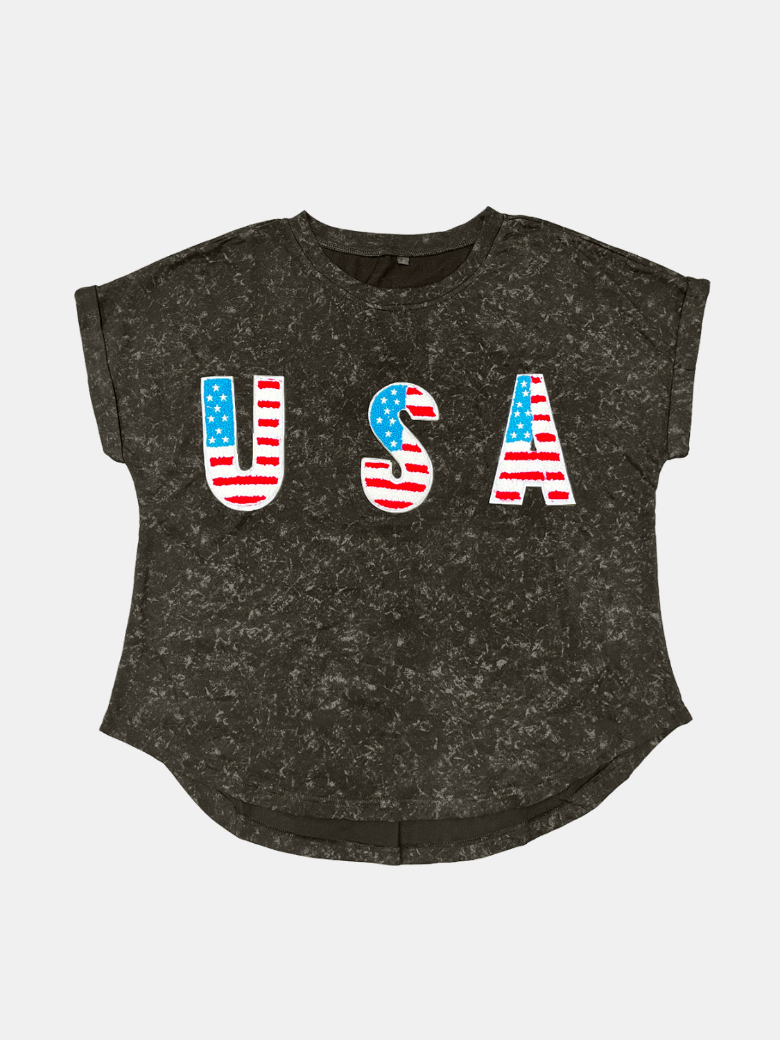 USA Round Neck Short Sleeve T-Shirt-Jewearrings