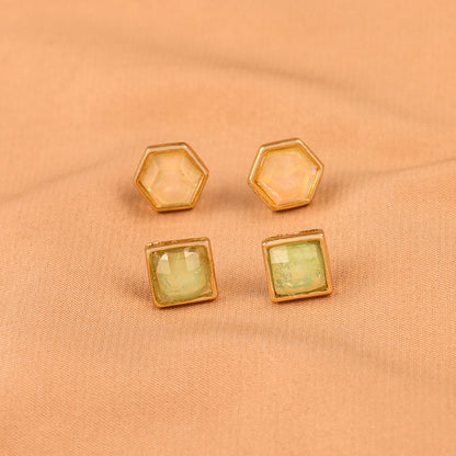 European And American Fashion New Simple Temperament Stud Earrings-Jewearrings