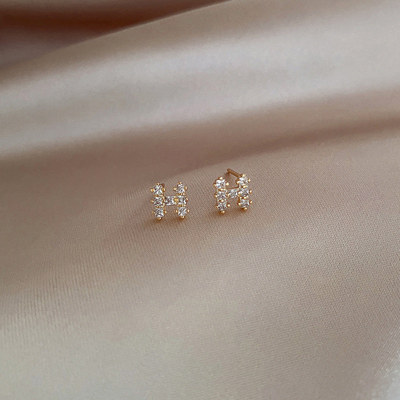 925 Silver Needle Stud Earrings Female Korean Small And Fashionable Fashion-Jewearrings