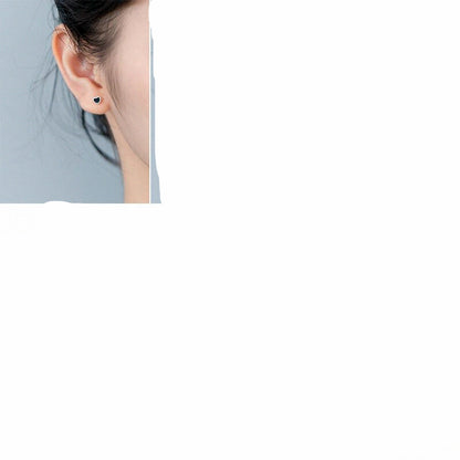 S925 Silver Female Cute Epoxy Sweet Stud Earrings-Jewearrings