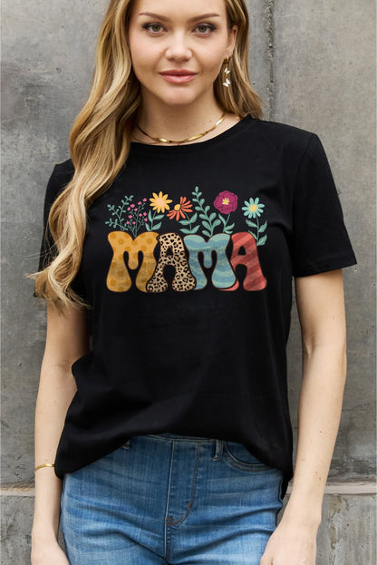 Simply Love Full Size MAMA Graphic Cotton Tee-Jewearrings