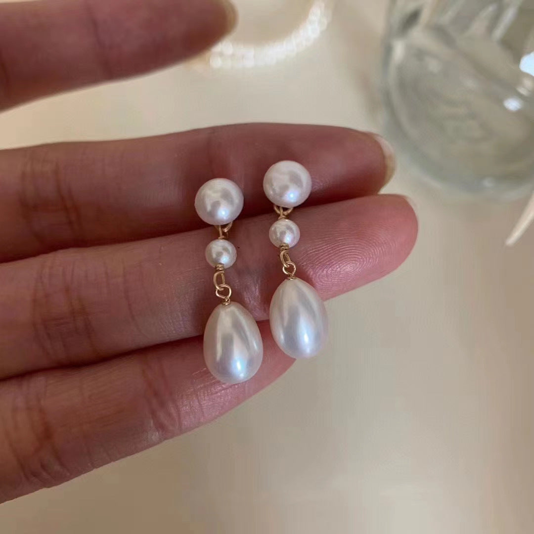 Natural Freshwater Pearl Earrings Long-Jewearrings