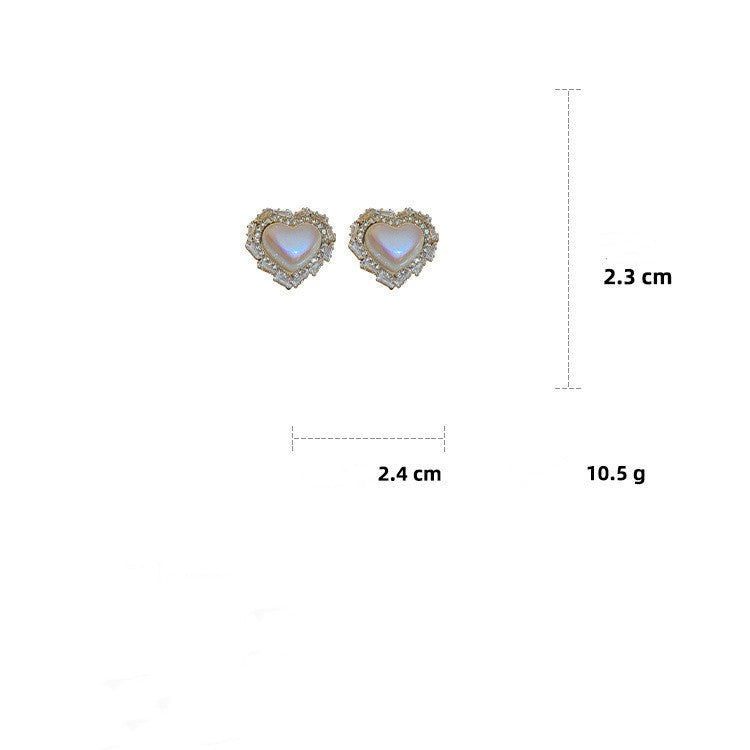 925 Silver Needle Earrings Ins Light Luxury Temperament Sweet-Jewearrings