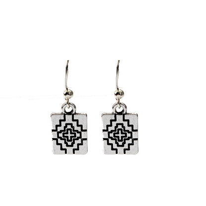 Retro Cross Alloy Earrings Necklace Jewelry Set-Jewearrings