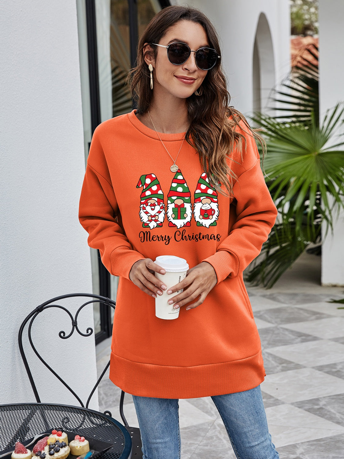 MERRY CHRISTMAS Graphic Sweatshirt-Jewearrings