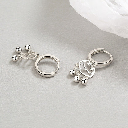 S925 Sterling Silver Safety Lock Earrings Fashion National Fashion-Jewearrings