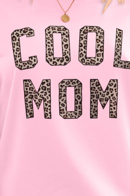 COOL MOM Graphic Drop Shoulder Sweatshirt-Jewearrings