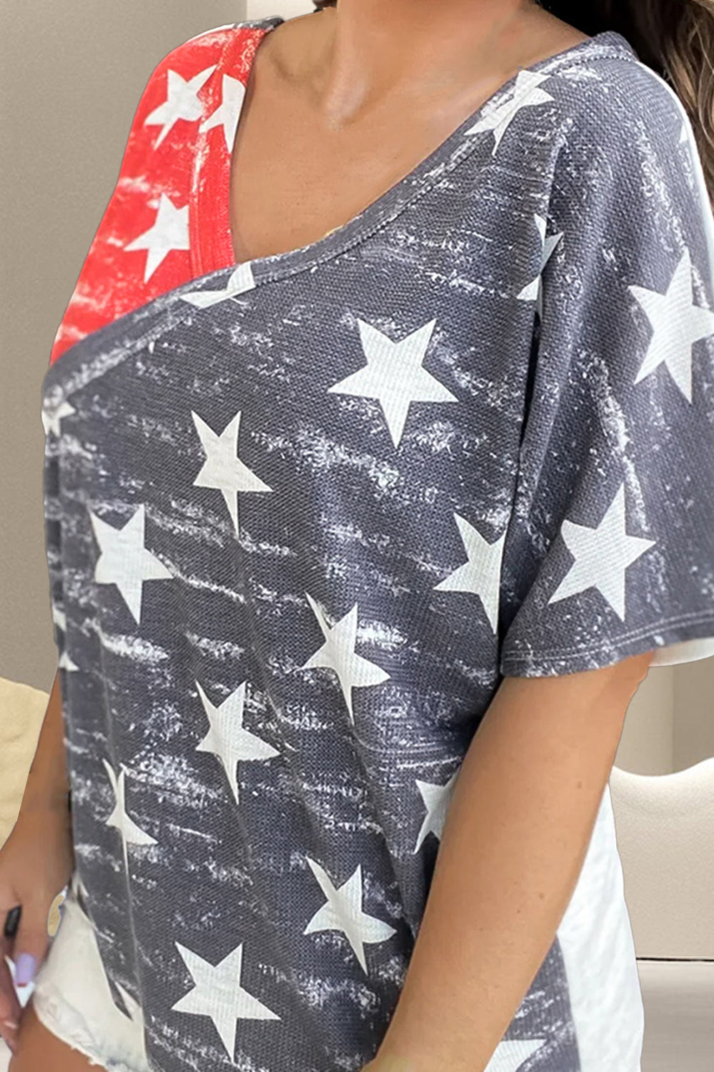 Star Surplice Short Sleeve T-Shirt-Jewearrings