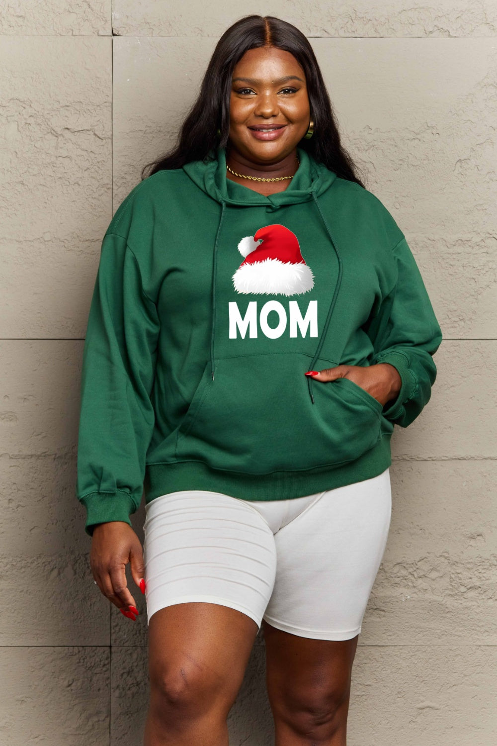 Simply Love Full Size MOM Graphic Hoodie-Jewearrings