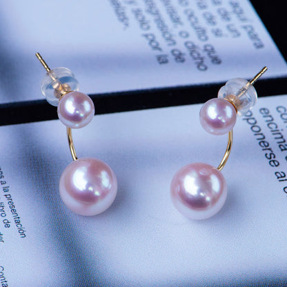 Women's Tiangong Pearl Round Earrings-Jewearrings