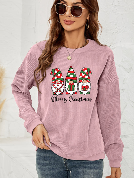 MERRY CHRISTMAS Graphic Sweatshirt-Jewearrings