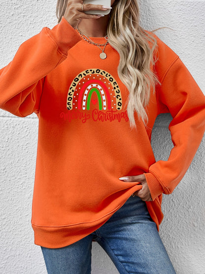 MERRY CHRISTMAS Graphic Sweatshirt-Jewearrings