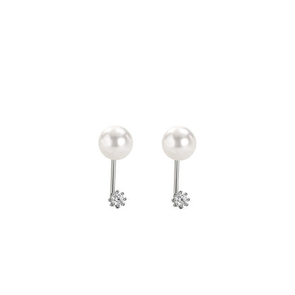 Sterling Silver Vintage Pearl Earrings-Jewearrings