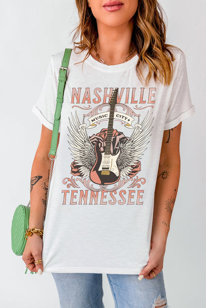 NASHVILLE TENNESSEE Graphic Tee Shirt-Jewearrings