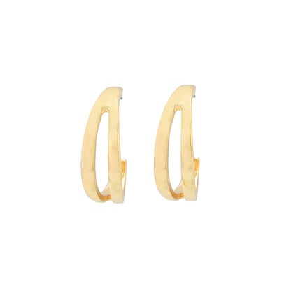 Stud Earrings European And American Style Simple Hollow Temperament-Jewearrings