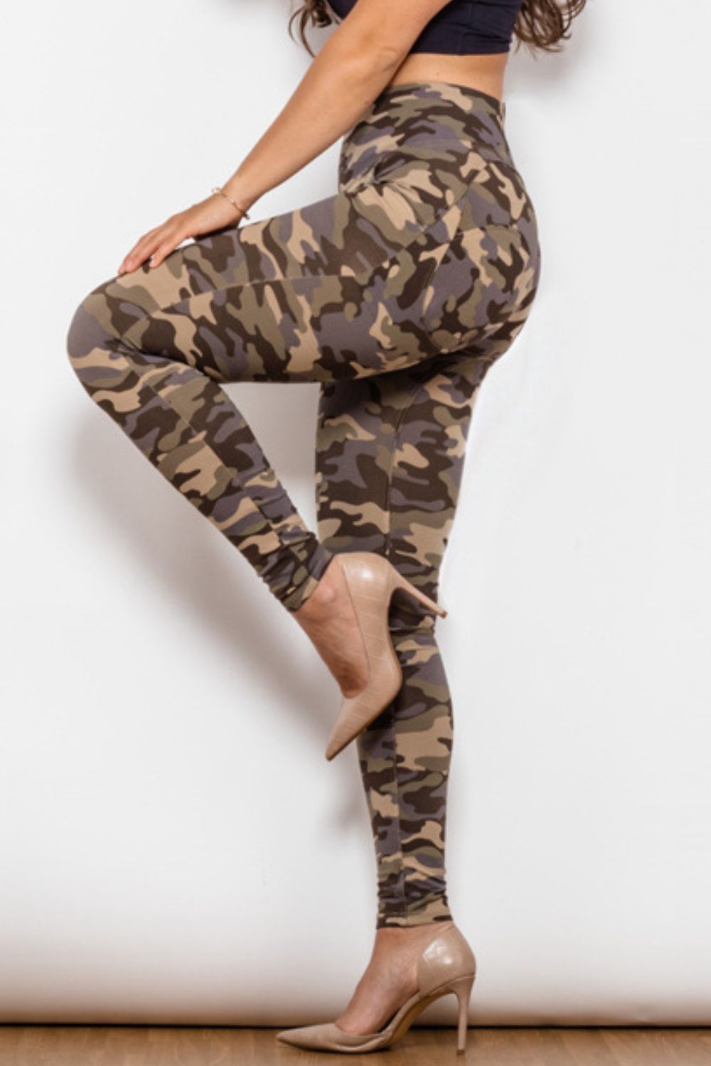 Camouflage Print Jeans-Jewearrings