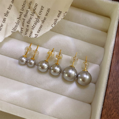 Women's S925 Sterling Silver Pearl Earrings-Jewearrings