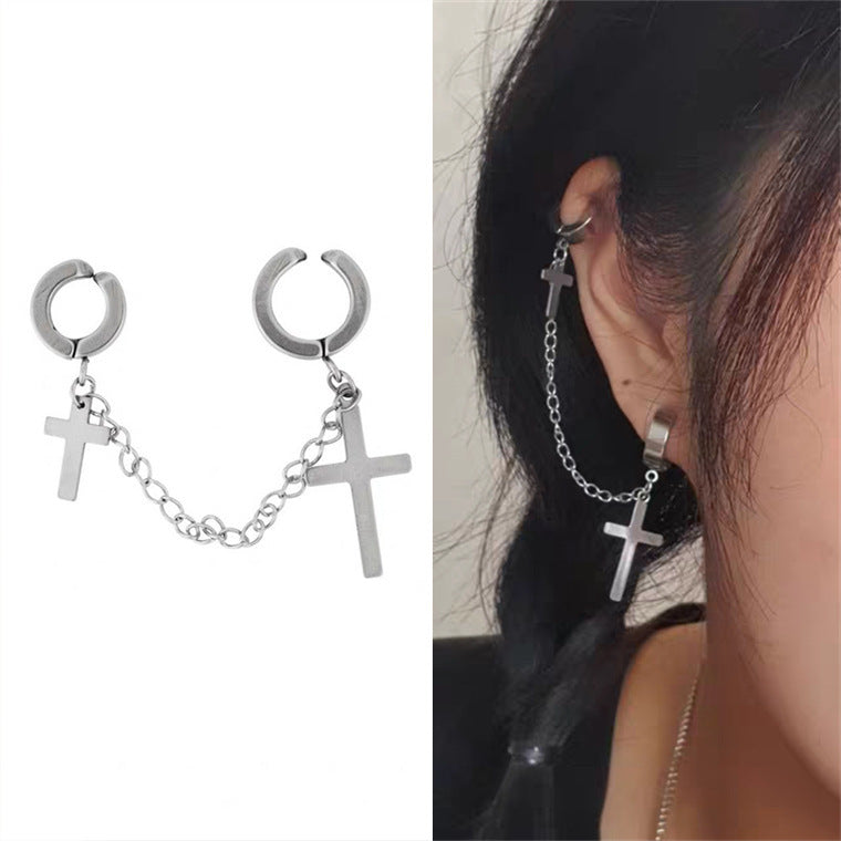 Cold Wind Ear Bone Clip Earrings One-piece-Jewearrings