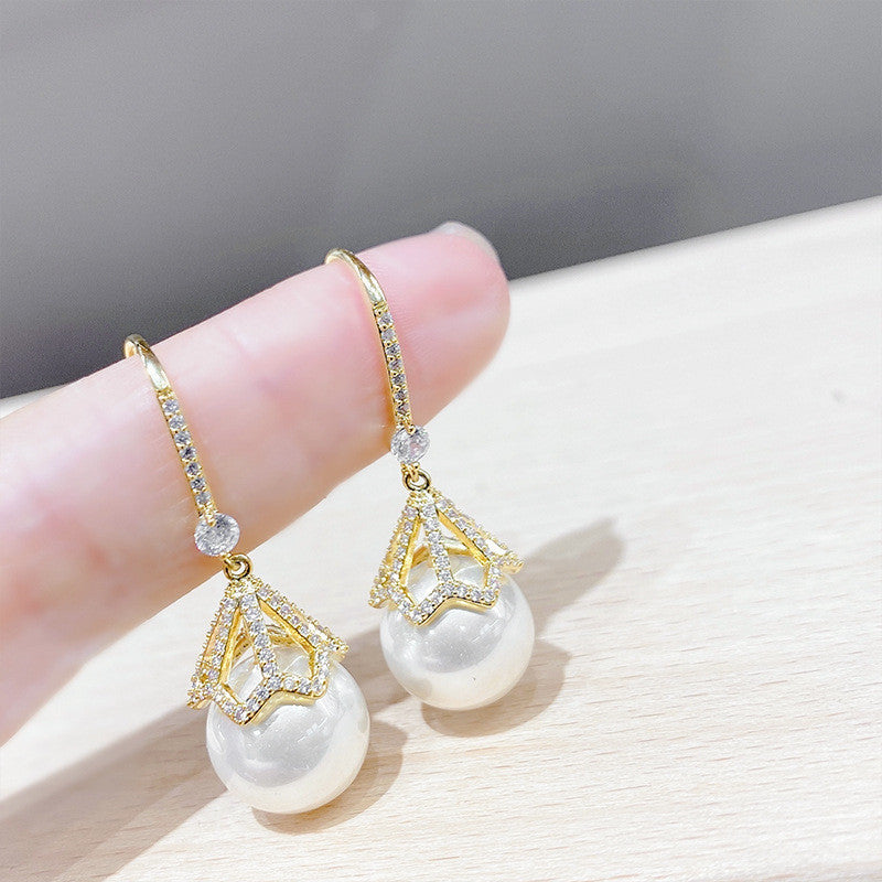 S925 Silver Needle Simple Cold Wind Korean Fashion Stud Earrings-Jewearrings