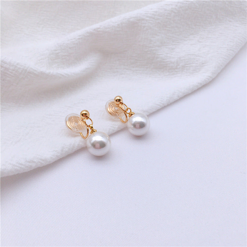 Retro Simple Temperament Small Fragrant Style Pearl Earrings-Jewearrings