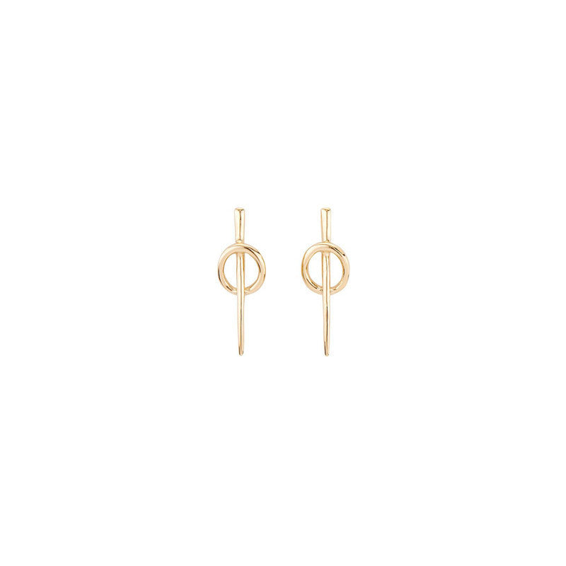 Women's Fashion Geometry Pattern Earrings 925 Silver Needle-Jewearrings