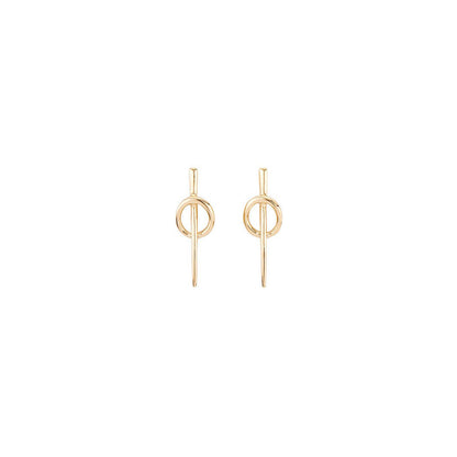 Women's Fashion Geometry Pattern Earrings 925 Silver Needle-Jewearrings