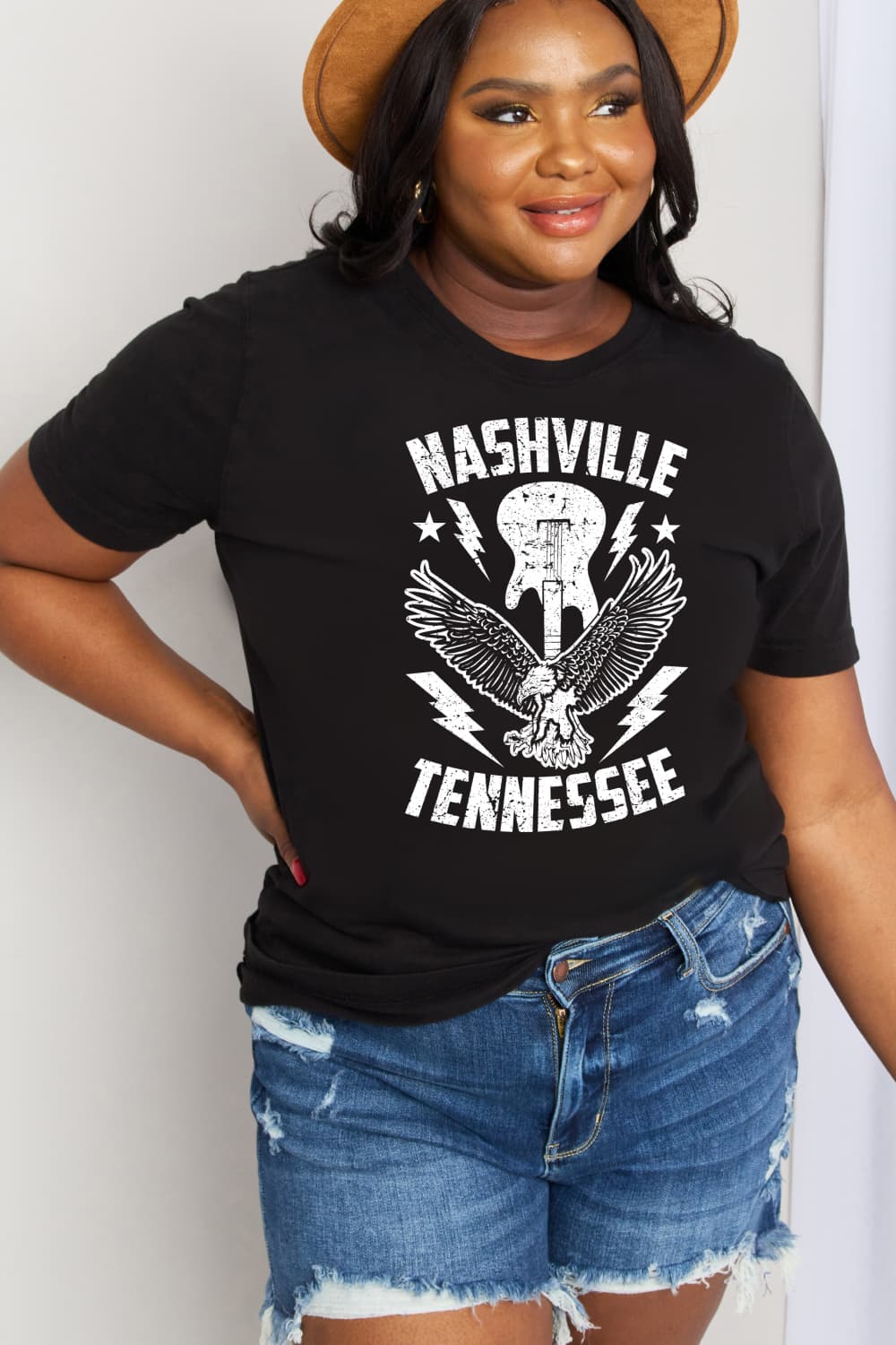 Simply Love Simply Love Full Size NASHVILLE TENNESSEE Graphic Cotton Tee-Jewearrings