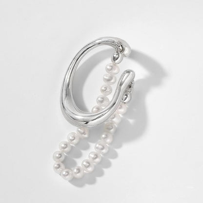 Pearl Ear Clip Women's Non-pierced Earrings-Jewearrings