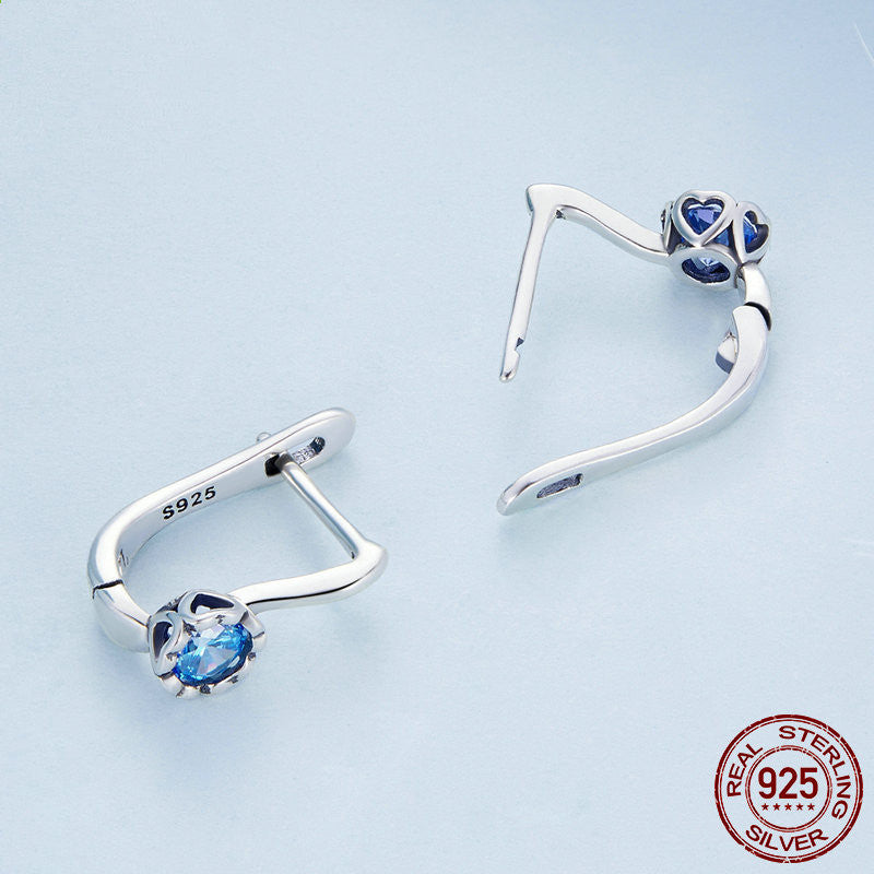 European And American Fashion U Shaped S925 Sterling Silver Earrings-Jewearrings