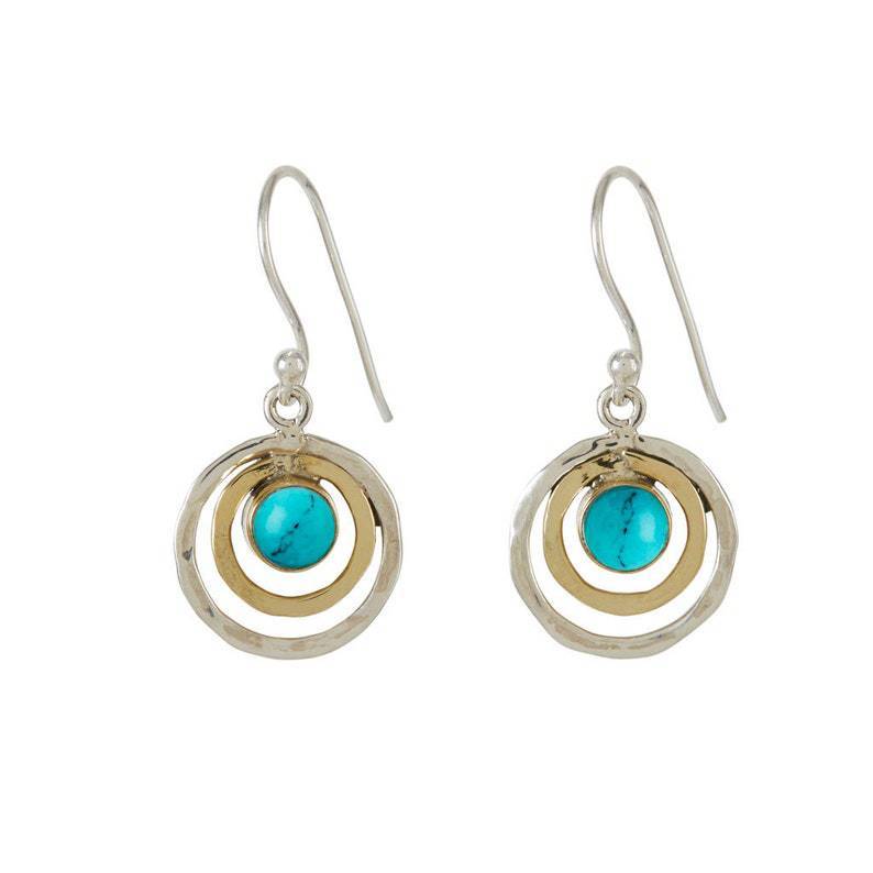 New Fashion Retro Toroidal Three-Dimensional Hollow Emerald Earrings-Jewearrings