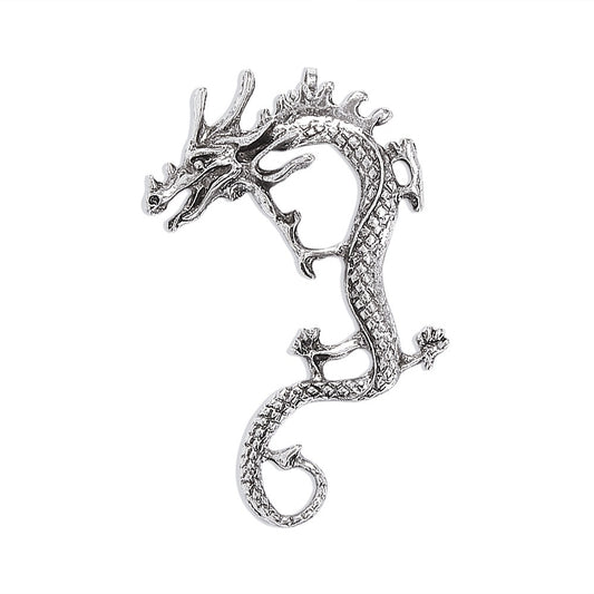 Punk Style Chinese Dragon Ear Clip Creative Fashion Geometric Earrings-Jewearrings