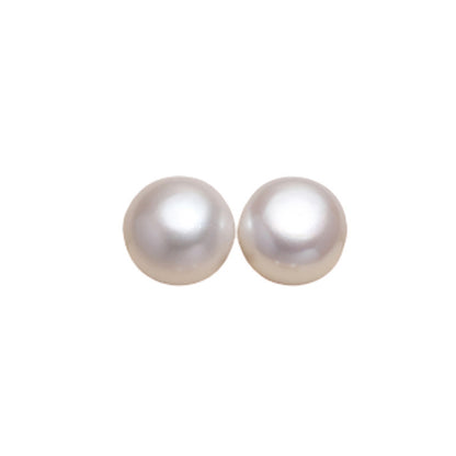 Natural Freshwater Bread Pearl Stud Earrings-Jewearrings