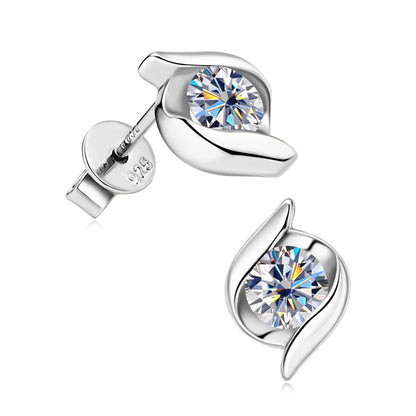 Affordable Luxury Fashion High-grade Moissanite Stud Earrings For Women-Jewearrings