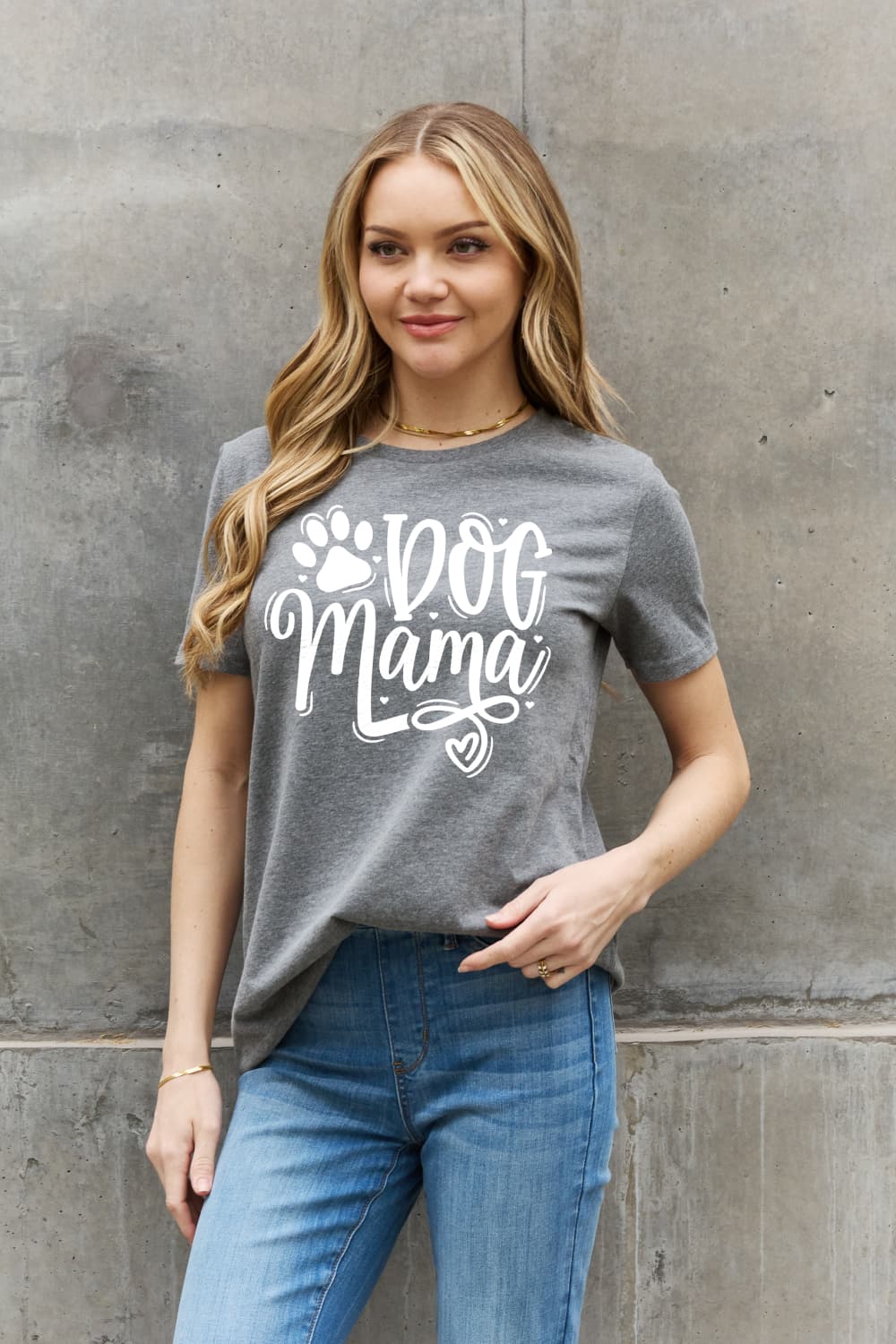 Simply Love Simply Love Full Size DOG MAMA Graphic Cotton T-Shirt-Jewearrings