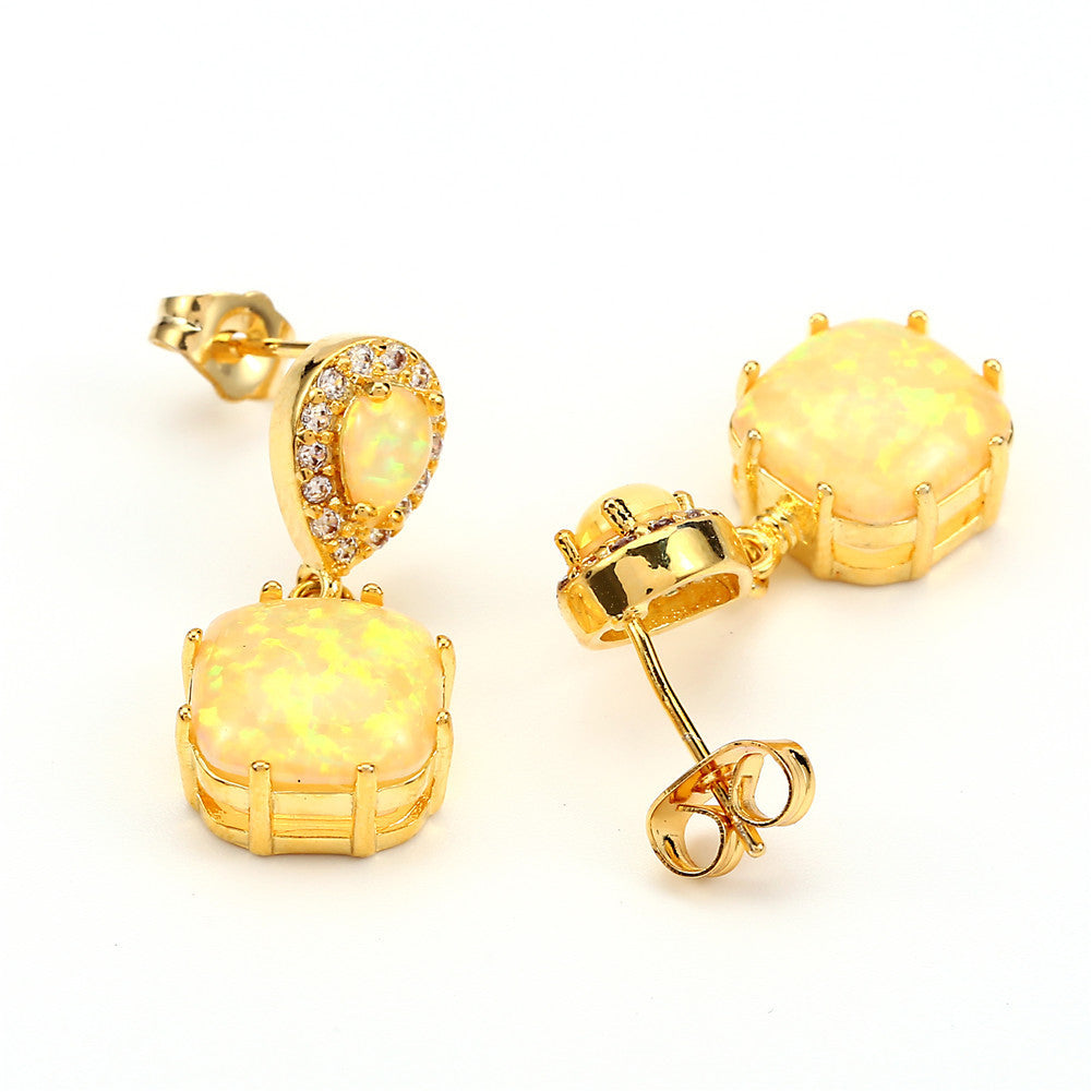 Light Luxury Gold Water Drop Earrings-Jewearrings