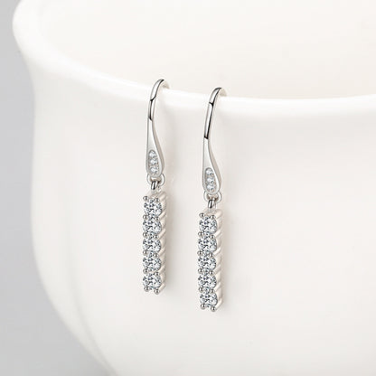 Feminine Light Luxury High-end Sterling Silver Earrings-Jewearrings