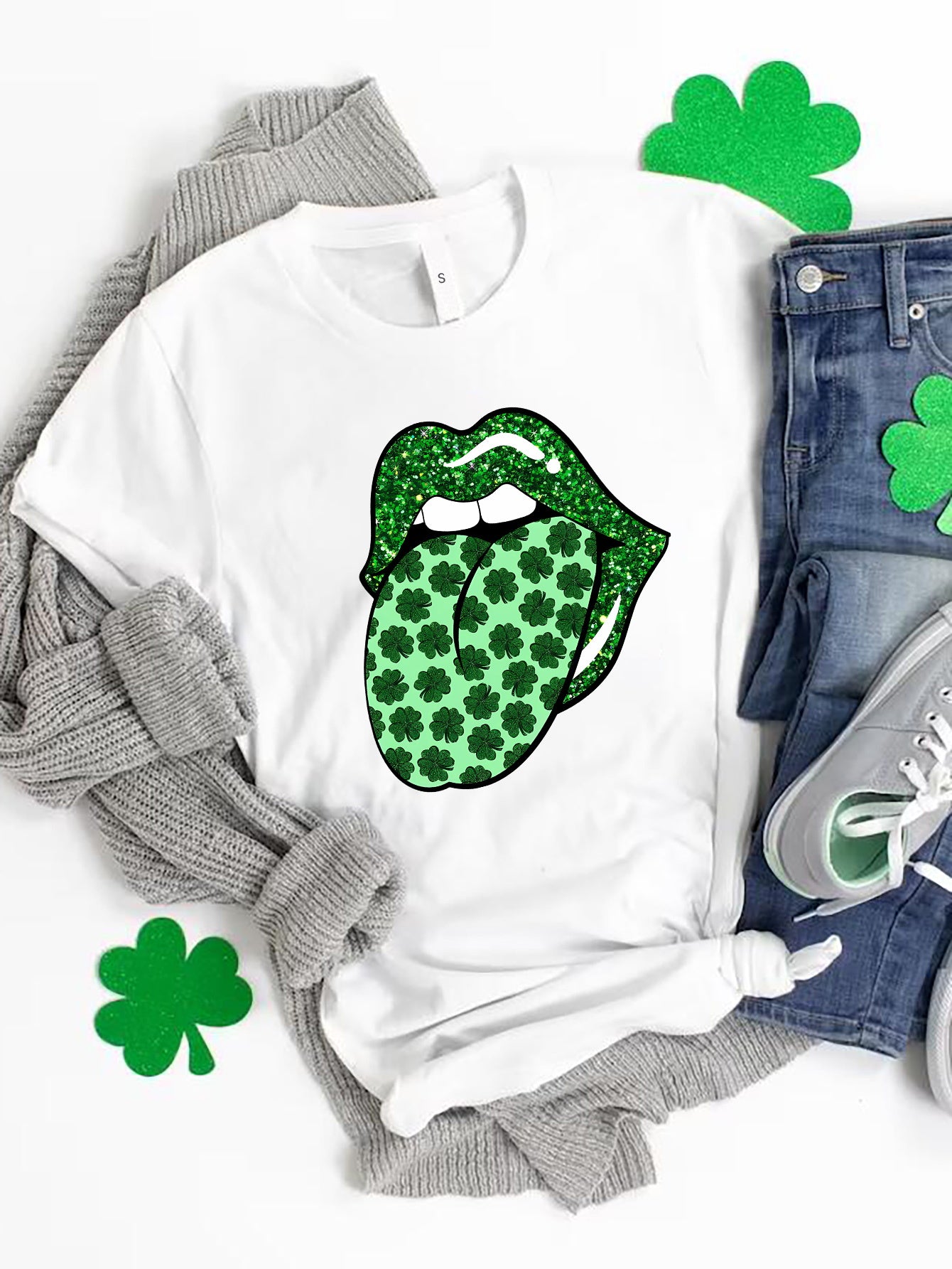 Saint Patrick's Day Round Neck T-Shirt-Jewearrings