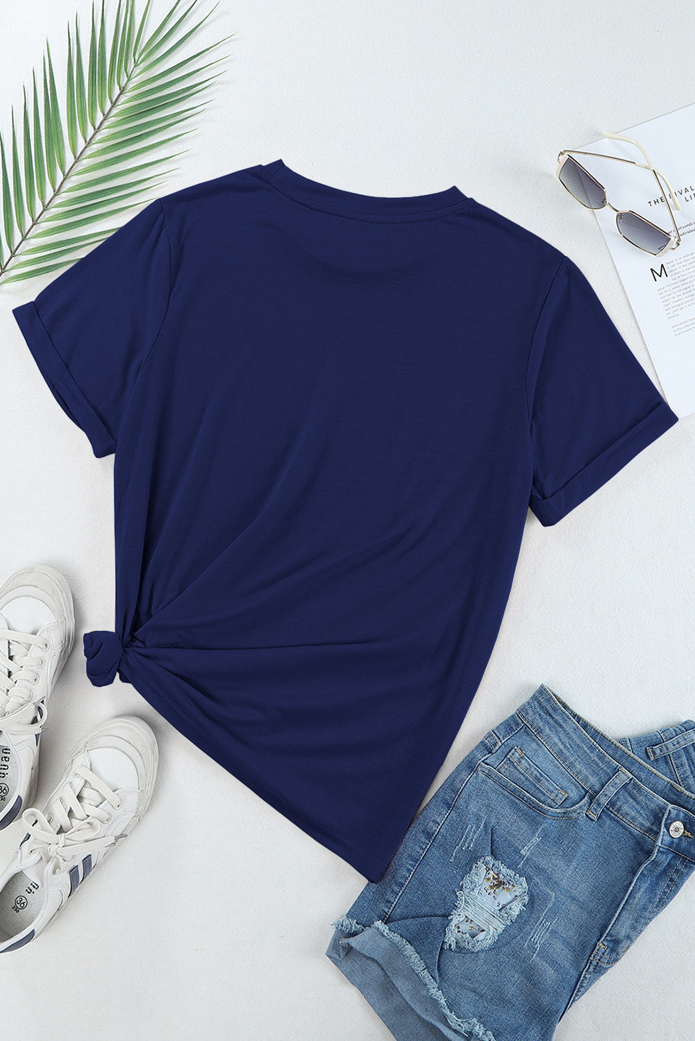 Bow Graphic Round Neck Short Sleeve T-Shirt-Jewearrings