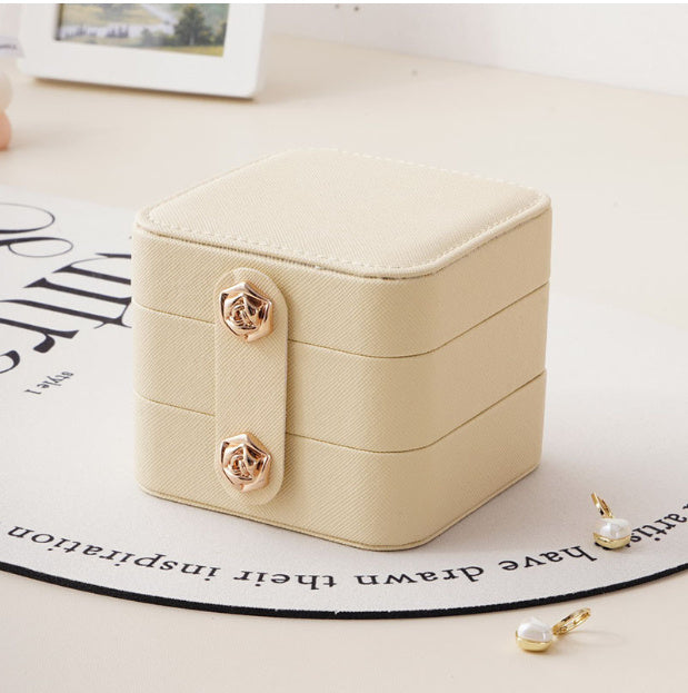 Fashion Convenient Stud Earrings Mini Jewelry Box-Jewearrings