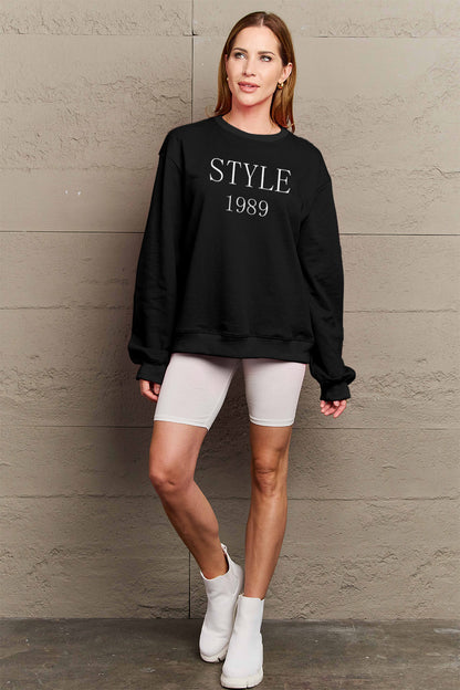 Simply Love Full Size STYLE 1989 Graphic Sweatshirt-Jewearrings