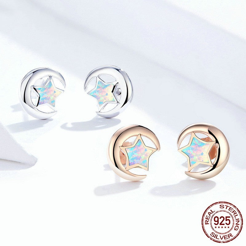 Fashion Electroplated S925 Sterling Silver Earrings-Jewearrings