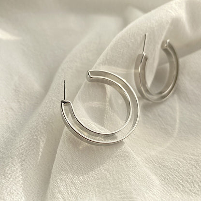 Women's Irregular European And American Hoop Earrings-Jewearrings