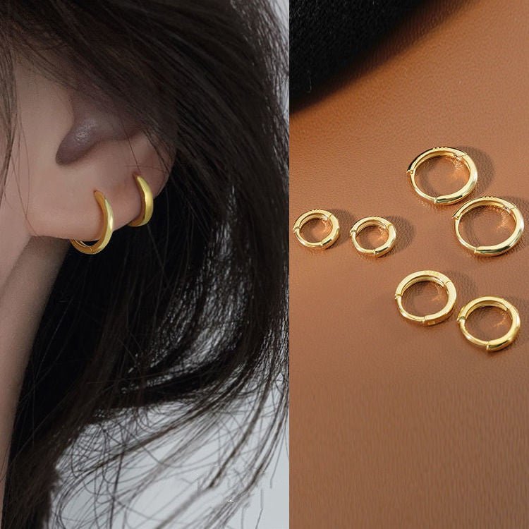 Ear Buckle Female Small Ear Ring Temperament Korean Hoop Earrings-Jewearrings